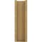 Ekena Millwork 6-in W x 12-in D x 20-in H Funston Slat Rough Cedar Woodgrain TimberThane Outlooker, Primed Tan OUTUR060X12X20FST24RCPR - alternate 6